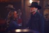 9-1-1: LONE STAR: L-R: Guest star Amy Acker and Rob Lowe in the “Prince Albert in a Can” time period premiere episode of 9-1-1: LONE STAR airing Monday, March 21 (9:00-10:00 PM ET/PT) on FOX. © 2022 Fox Media LLC. CR: Jordin Althaus/FOX.