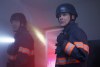 9-1-1: LONE STAR: L-R: Jim Parrack and Rob Lowe in the “Prince Albert in a Can” time period premiere episode of 9-1-1: LONE STAR airing Monday, March 21 (9:00-10:00 PM ET/PT) on FOX. © 2022 Fox Media LLC. CR: Jordin Althaus/FOX.