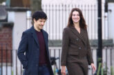 Colin Morgan and Emma Appleton in Bristol on the set of The Killing Kind